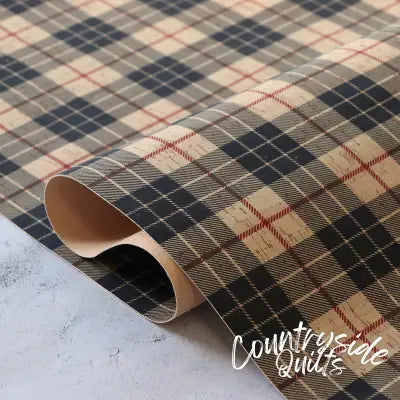 Designer Plaid Cork 5yd