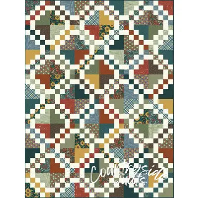 Digital Quilt Top Sample Deep Deep Blue