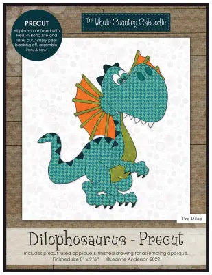 Dilophosaurus Precut Fused Applique Pack