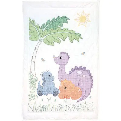 Dinosaurs Crib Quilt Top
