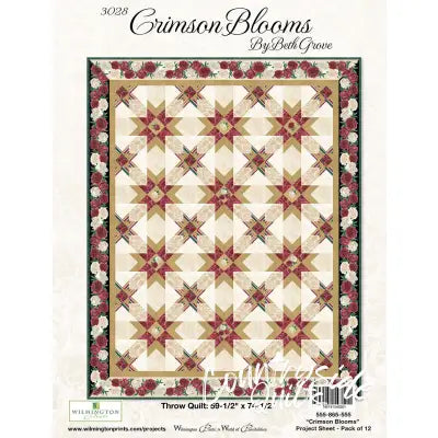 Display Poster Crimson Blooms