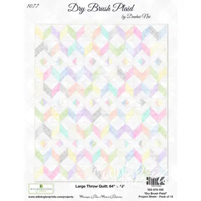 Display Poster Dry Brush Plaids
