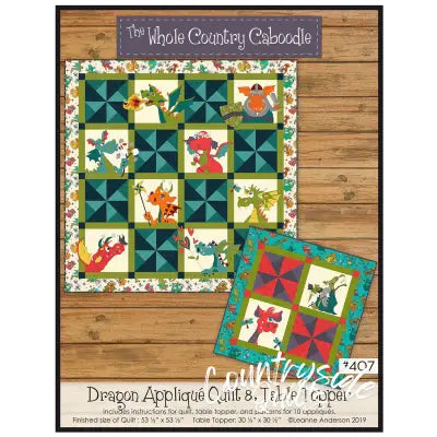 Dragon Applique Quilt & Table Topper