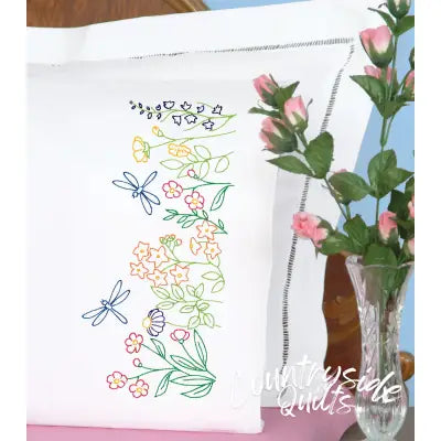 Dragonflies Perle Edge Pillowcases