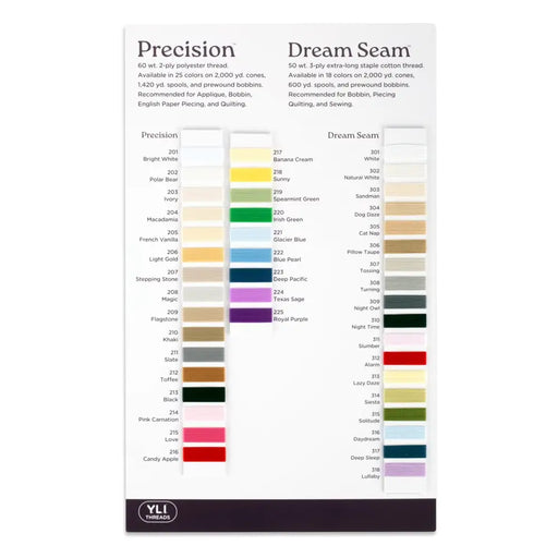 Dream Seam / Precision Color Card Thread 12-9-1