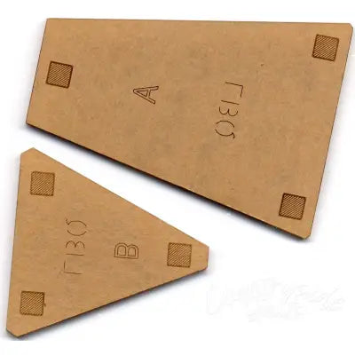 Dresden Star Template - 2 pieces