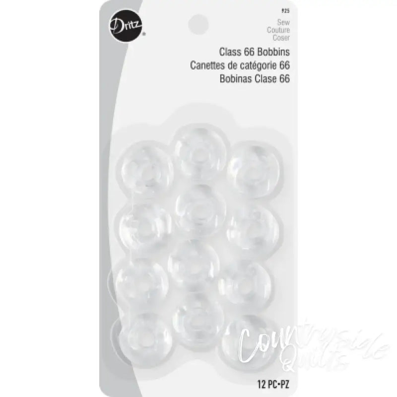Dritz Class 66 Bobbins Plastic 12 pc 925