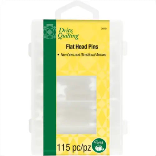 Dritz Flat Star Head Pins White 115 pc 3019
