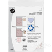 Dritz Non-Slip Vinyl Template Sheets 8-1/2’’ x 11’’ 6/pkg