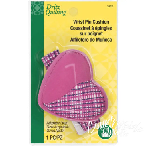 Dritz Quilting Heart Wrist Pin Cushion with Adjustable