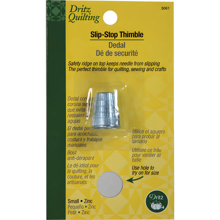 Dritz Slip-Stop Thimble Small 1 Count Silver 3061