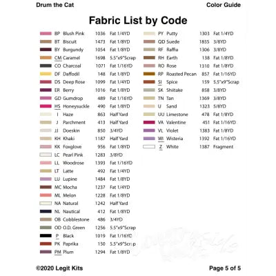 Drum the Cat Quilt Kit