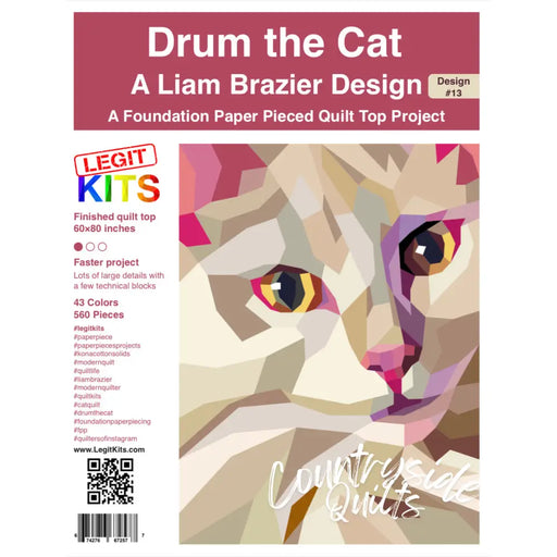 Drum the Cat Quilt Kit QK013