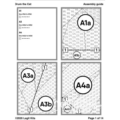 Drum the Cat Quilt Kit