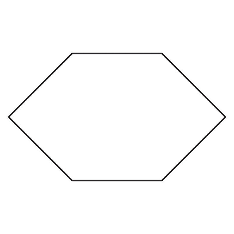 1/2in Elongated Hexagon Papers