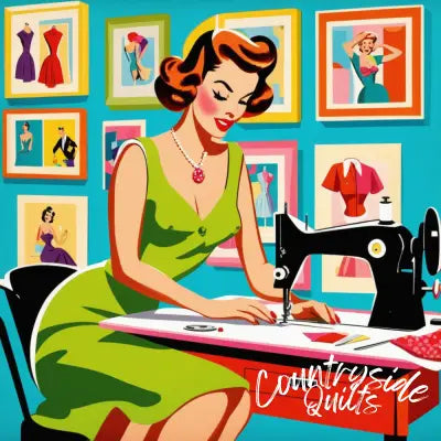 Pop Art Sewing Fabric Panel 30