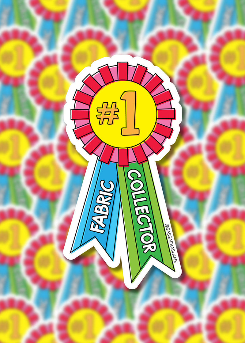 #1 Fabric Collector Award Stickers 6pk