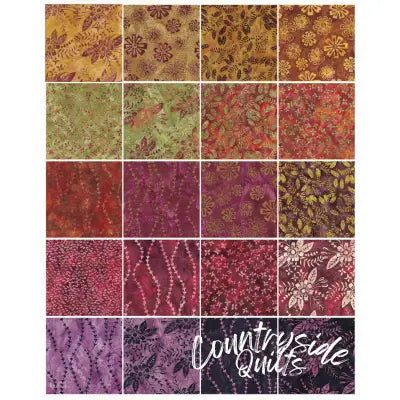 Earthy Enchantment 10in Squares (42pc x 20 colors)