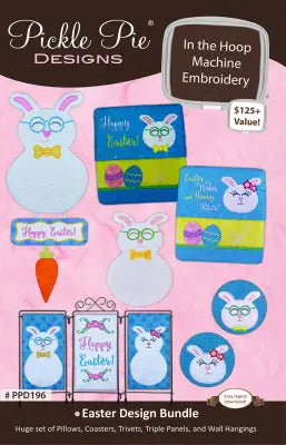 Easter Bundle In-the-Hoop Machine Embroidery Design Set