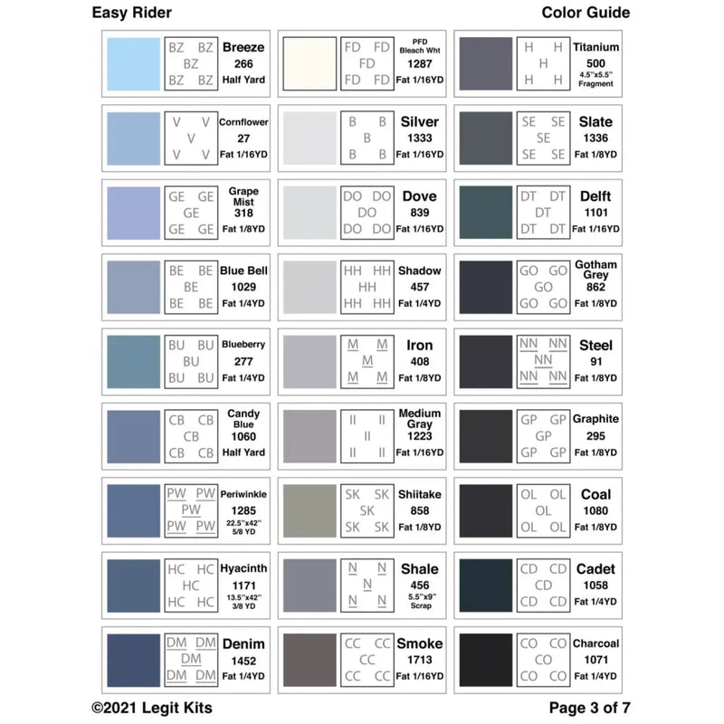 Easy Rider Pattern PT022