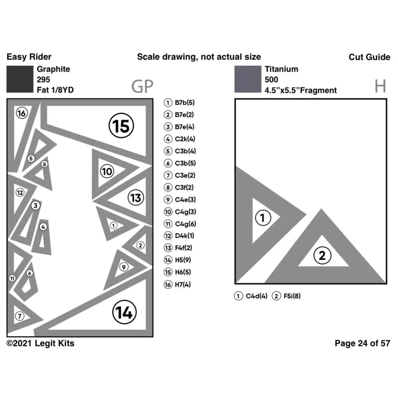 Easy Rider Quilt Kit QK022