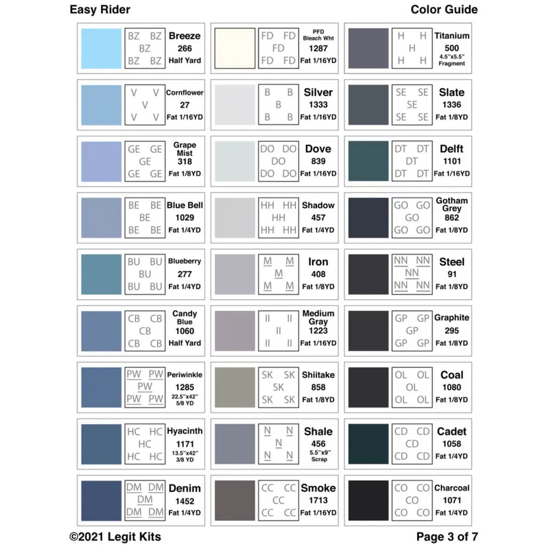 Easy Rider Quilt Kit QK022