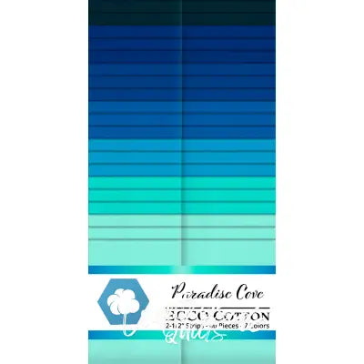 Ecco Cotton Solids Paradise Cove 2.5in Strips 40pc
