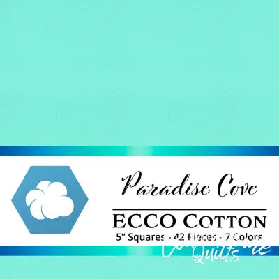 Ecco Cotton Solids Paradise Cove 5in Squares 42pc