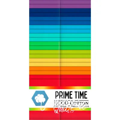 Ecco Cotton Solids Prime Time 2.5in Strips 40pc