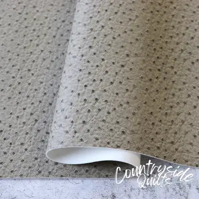 Ecru Faux Ostrich Leather 1/2yds