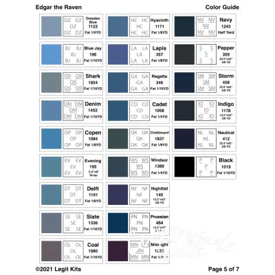 Edgar the Raven Pattern