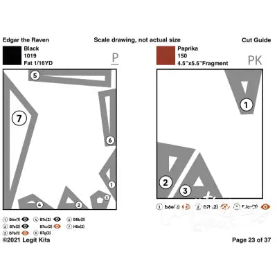 Edgar the Raven Pattern