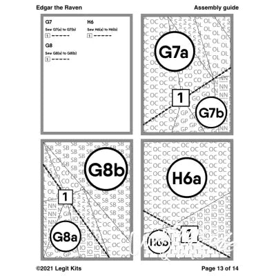 Edgar the Raven Quilt Kit