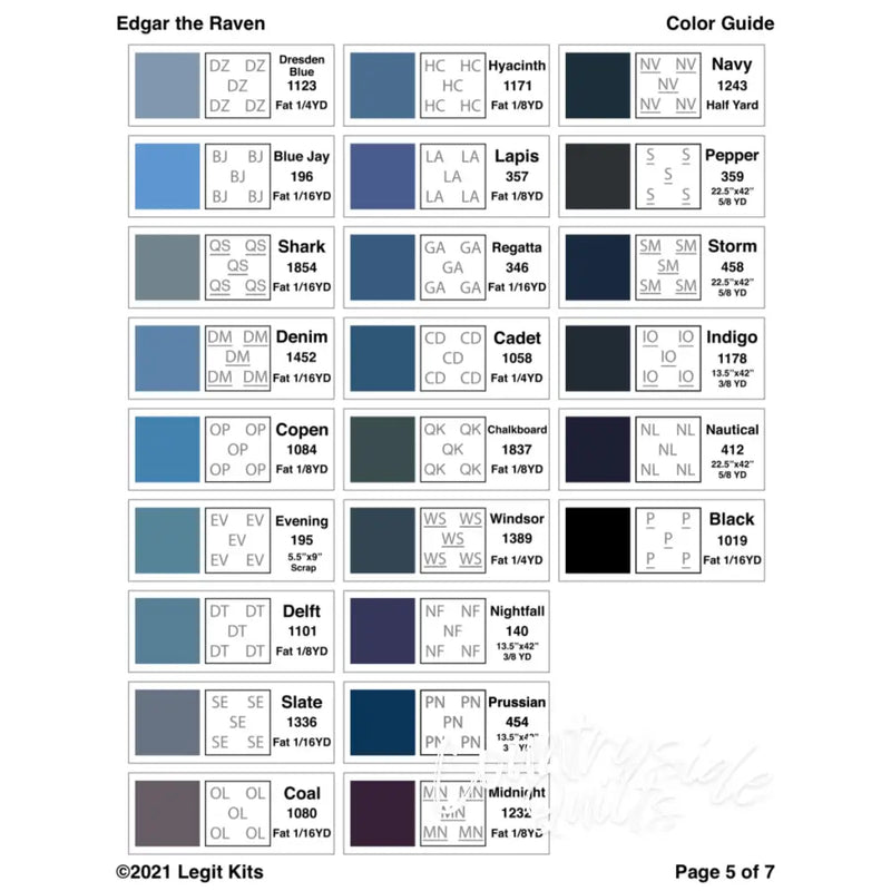 Edgar the Raven Quilt Kit QK025