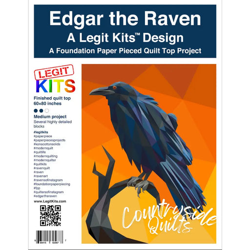 Edgar the Raven Quilt Kit QK025