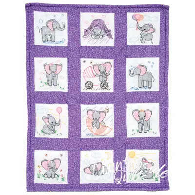 Elphants Nursery Quilt Blocks