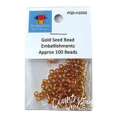 Embellishment Kit Seed Beads Gold for PQD196