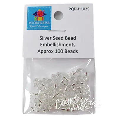 Embellishment Kit Seed Beads Silver for PQD196