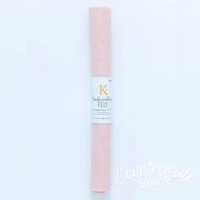 Embroidery Felt Sun Kissed Peach 12in x 18in