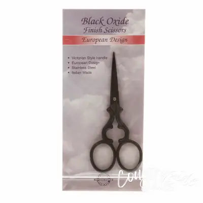 Embroidery Scissor 3 3/4in Victorian Style Black Oxide