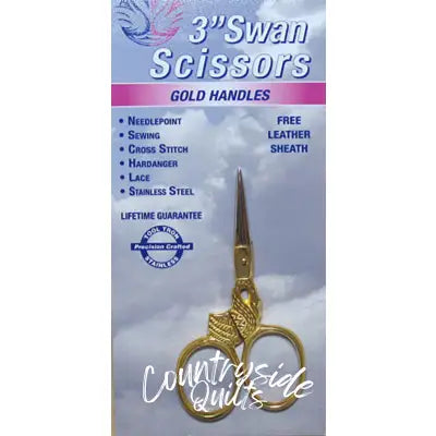 Embroidery Scissors 3in Swan