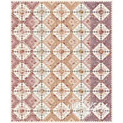 Evening on the Prairie Digitally Printed Laura's Log Cabin Quilt Store Display