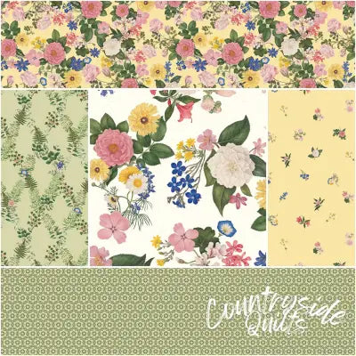 Everbloom 1 Yard Bundle Cream, 5 Pcs.