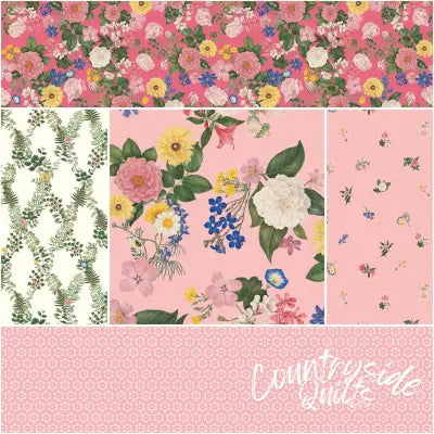 Everbloom 1 Yard Bundle Pink, 5 Pcs.