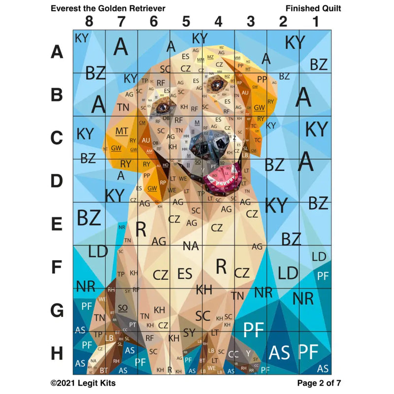 Everest the Retriever Quilt Kit QK018