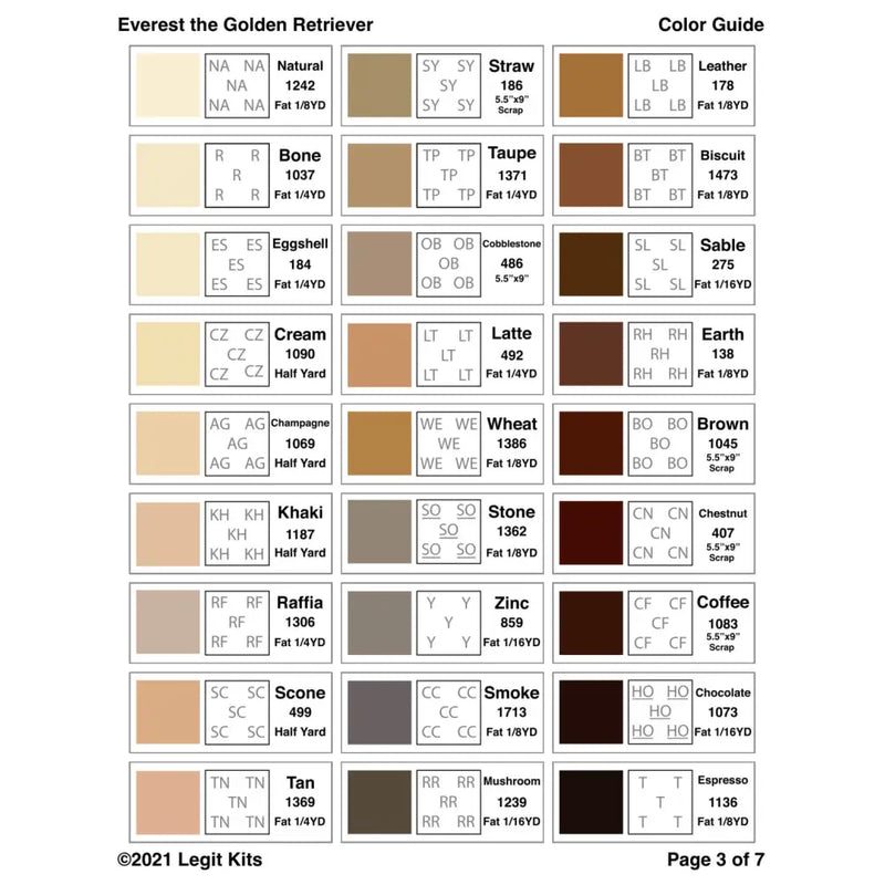 Everest the Retriever Quilt Kit QK018