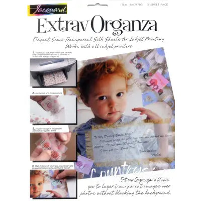 Extrav-Organza Inkjet Sheets 8 1/2in x 11in