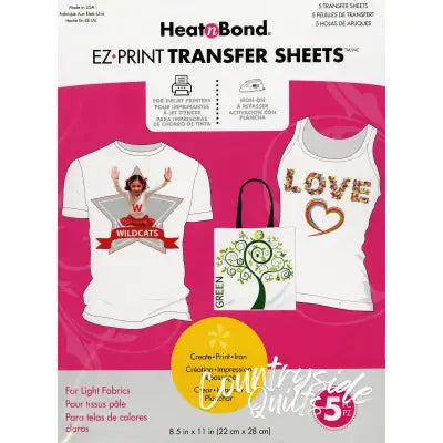 EZ Print Transfer Sheet Light 8-1/2in x 11in 5pk