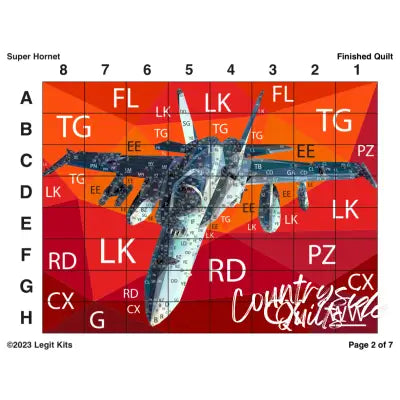 F-18 Hornet Quilt Kit