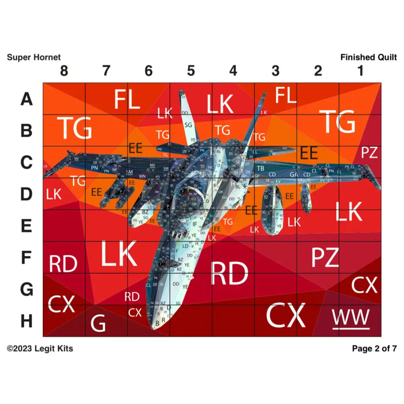 F-18 Hornet Quilt Kit QK042
